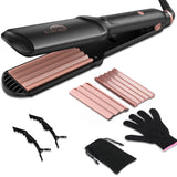 SixriverLady 2 in 1 Flat Crimper Zigzag Waver Hair Tool