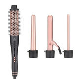 SixriverLady 4-in-1 Interchangeable Hot Air Brush and Curling Iron