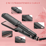 SixriverLady 3 in 1 Flat Straightener and Waver Volumizing Crimper