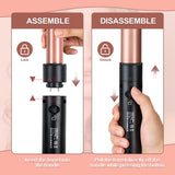 SixriverLady 3-in-1 Interchangeable Curling Iron Wand Roller with Hot Air Brush