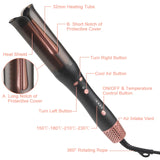 SixriverLady Automatic Hair Curler Iron Rotating Hair Curler Waver Spiral Hair Curler