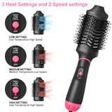 SixriverLady 4 in 1 Hair Dryer Brush, Blowout Brush Hair Dryers & Styler Volumizer-Pink