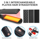 SixriverLady 2 in 1 Flat Straightener and Zigzag Waver Hair Tool