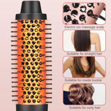 SixriverLady 3-in-1 Interchangeable Curling Crimper Roller with Hot Air Brush