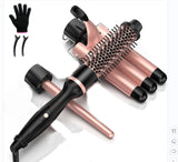 SixriverLady New Design Waver 3-in-1 Hot Comb Roller Curler Interchangeable Curling Iron Set