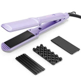 SixriverLady 3 in 1 Flat Crimping Iron Plates Ceramic Straightener Hair Tool